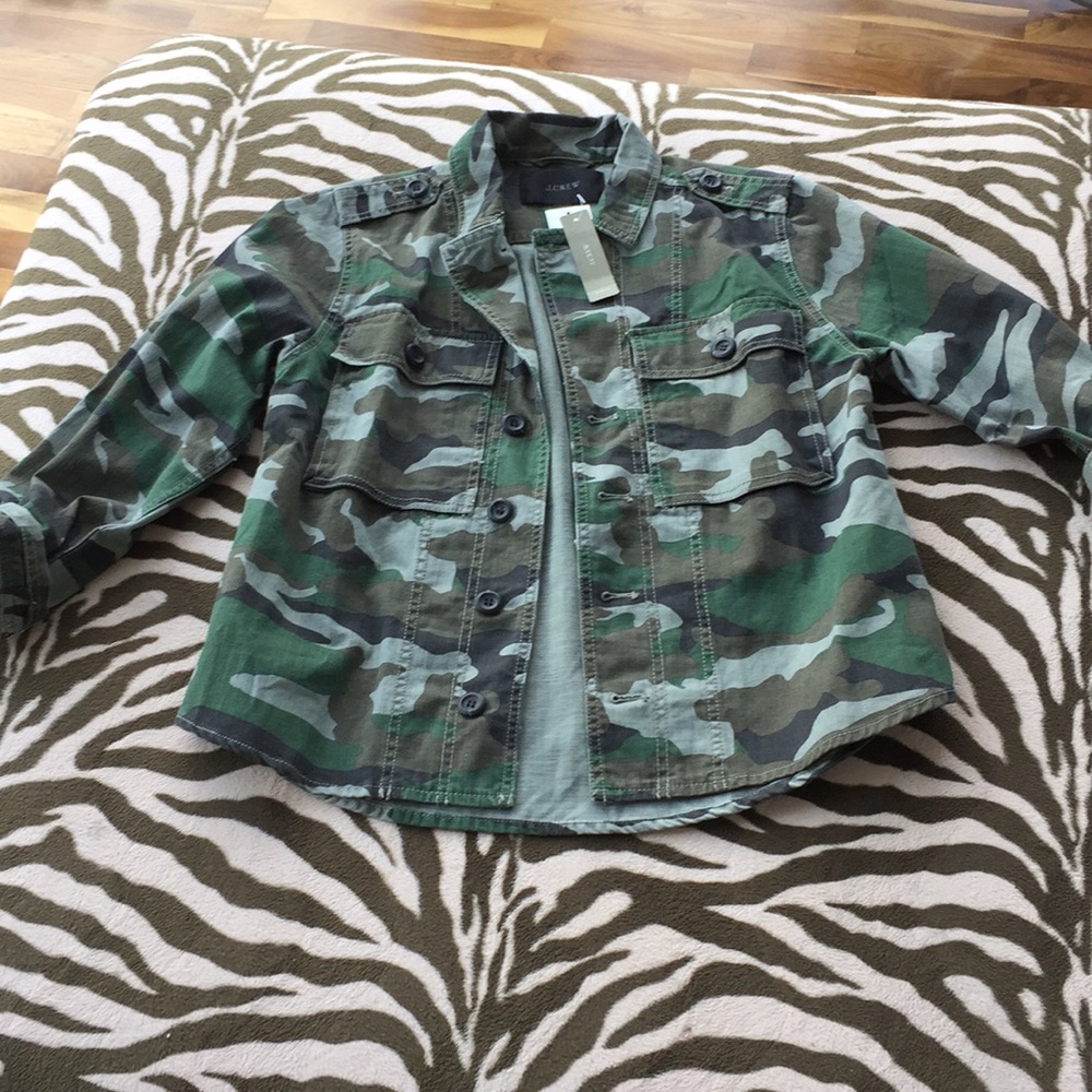 JCrew camouflage jacket